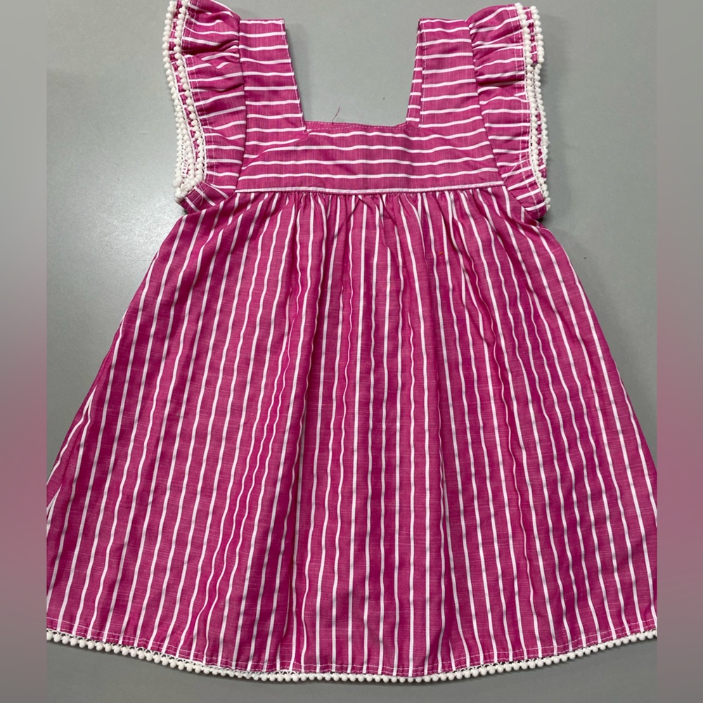 A.T.U.N. Adorable new condition size 1-2years Pink Striped Kids Casual Dress
